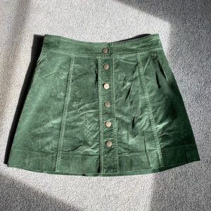 Madewell Mini Skirt Button Front